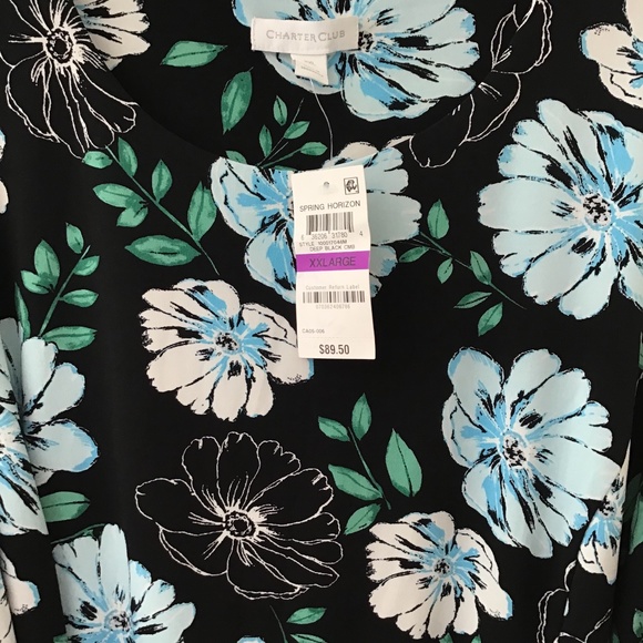 NWT Charter Club Floral Sleeveless Dress, Size XXL - Picture 5 of 5